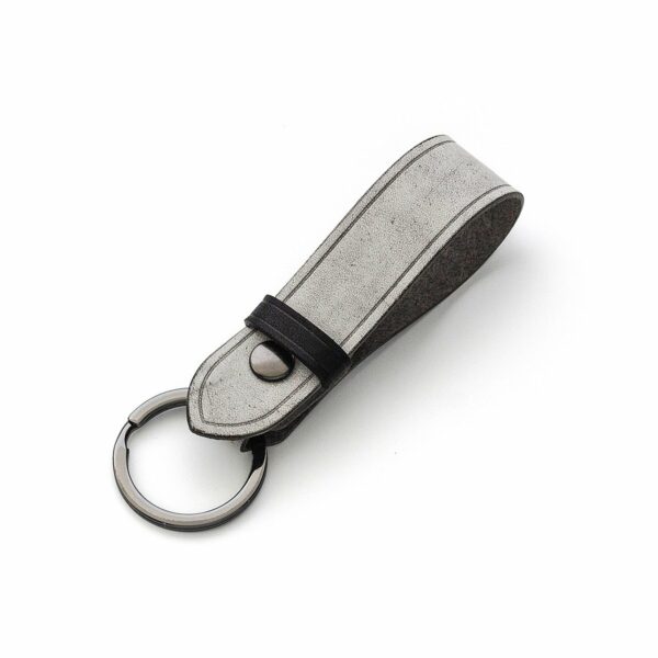 鑰匙RING-WAX-灰 提供英文燙金烙印與皮革刻字服務 古典工藝 - Official Site