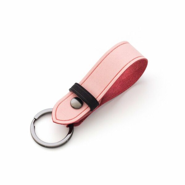 鑰匙RING-WAX-粉紅 提供英文燙金烙印與皮革刻字服務 古典工藝 - Official Site