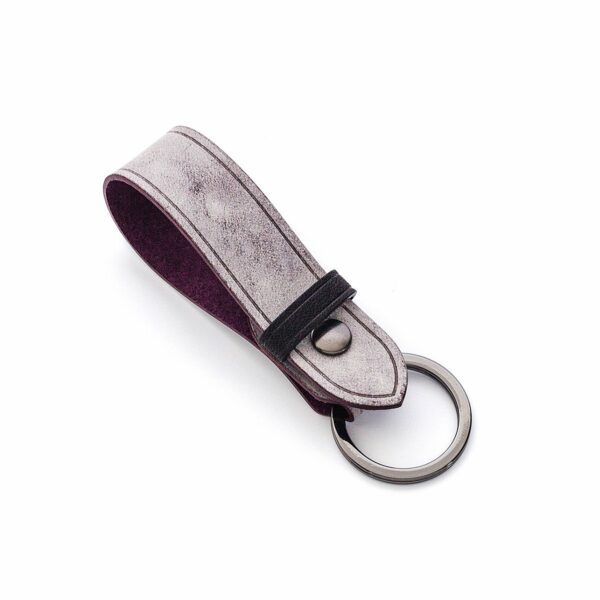鑰匙RING-WAX-紫2 提供英文燙金烙印與皮革刻字服務 古典工藝 - Official Site