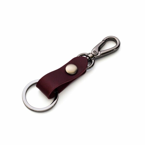 雙頭鑰匙-BUTTERO-酒紅 提供英文燙金烙印與皮革刻字服務 古典工藝 - Official Site